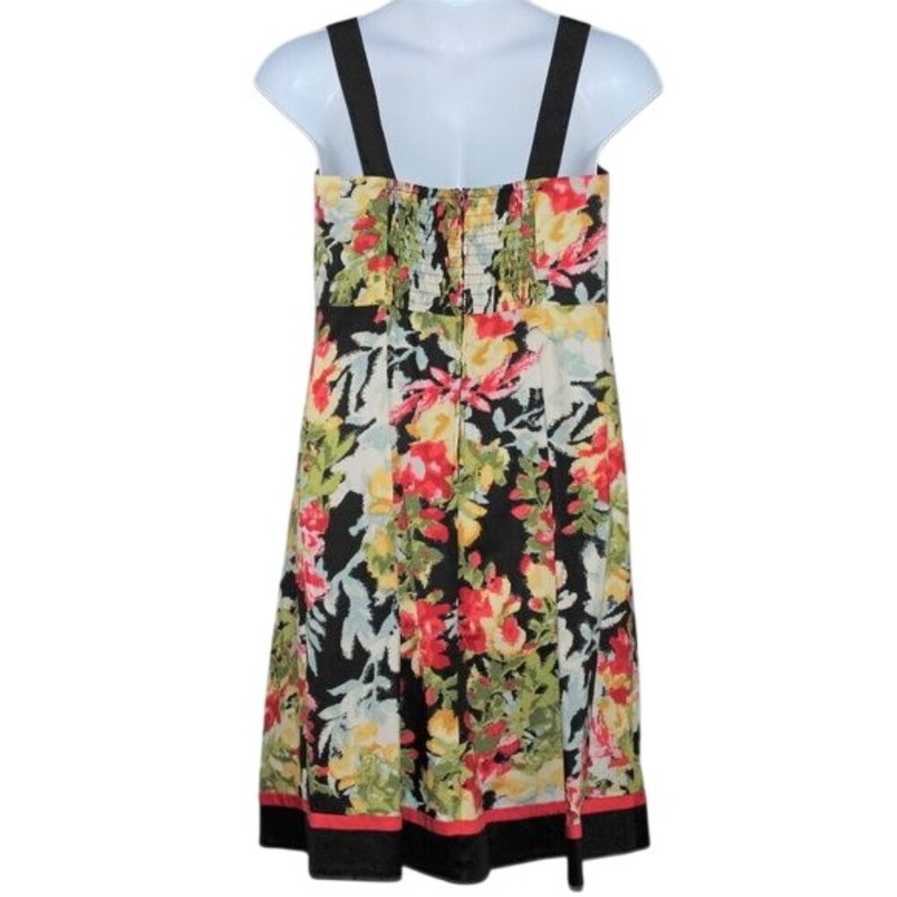 Lane Bryant Plus Sz 16 Red Black Floral Sleeveless Fit And Flow Party Dress NEW - Picture 2 of 8